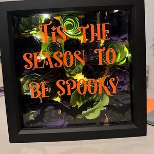 Handmade Halloween shadowbox